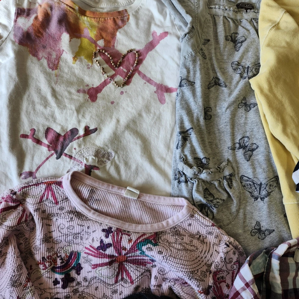 Antiguo Lote de Ropa Azul Marino Niñas Talla 6 7 8 Otoño Invierno Prendas para el torso Sudadera Vestido Paquete Corto Foto 2 de 4