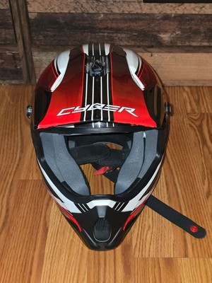 Cyber Dyno UX-23 Youth SMALL Red/Black/White Powersports 640278 Helmet