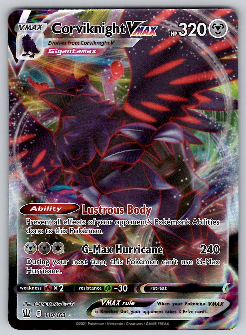 Corviknight VMAX 110/163 Battle Styles NM Pokemon VMAX Rare