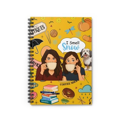 Gilmore Girls Lukes Diner  Spiral Notebook | Coffee Shop Doodle Ruled Journal