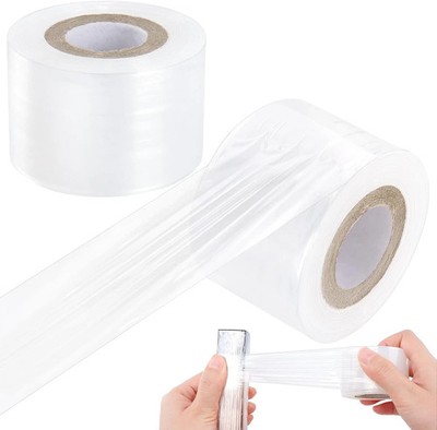 Mini Stretch Wrap Film Unheated Shrink Wrap Roll for Bottles/Jars Seal Packing (