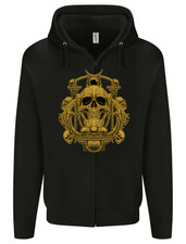 Skull of the Ages Mens Zip Up Hoodie