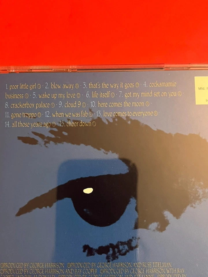 The Best of Dark Horse (1976-1989) by George Harrison (CD, Oct-1989, Dark Horse - Imagem 3 de 4