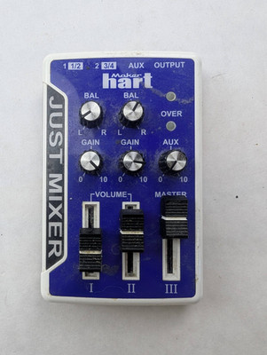 Maker Hart Just Mixer USB Stereo 3-Input Audio Mixer mini blue 4'' audio