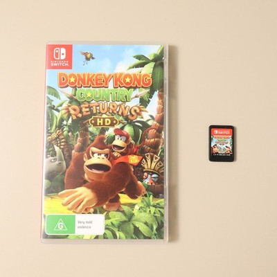 Donkey Kong Country Returns HD Nintendo Switch Game with Case Adventure