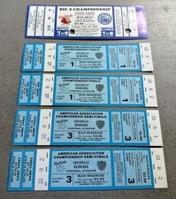 1983 Louisville Redbirds Baseball Ticket Stub MiLB & 4 Championship Finals