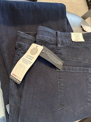 AVENUE Denim Dark Blue Ultimate Fit Stretch Fabric Size: 20-AV NWT MSRP $60.00