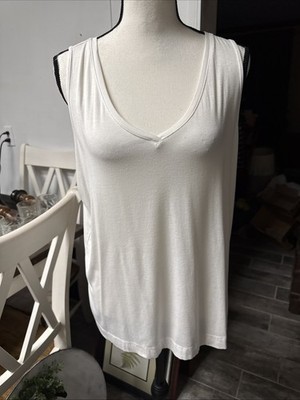 NWOt Wynn Layers Ivory Tunic Tank Top Sz XL
