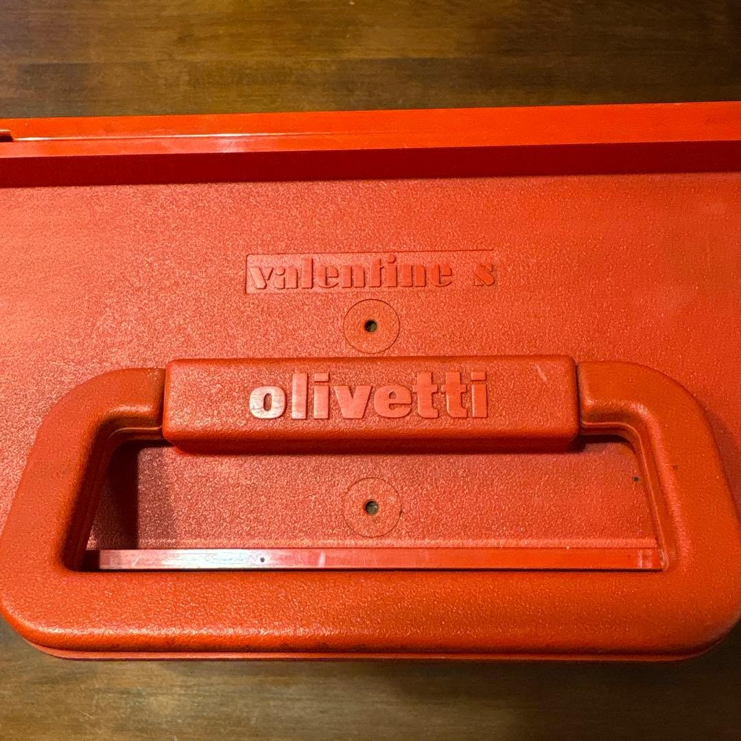 Olivetti Valentine Typewriter Red Vintage Manual Machine and Ribon