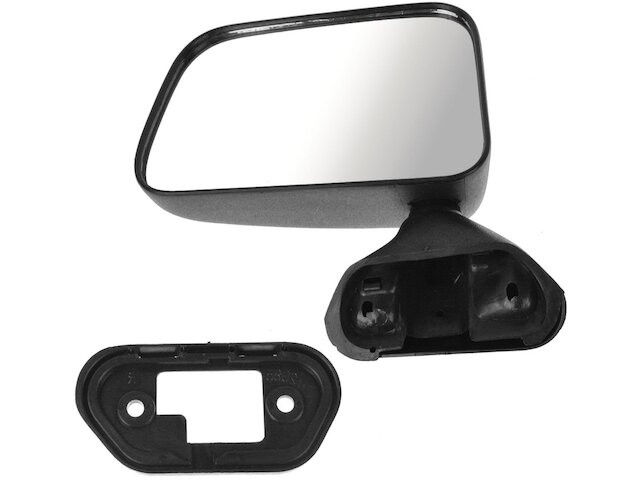 Pair Of Manual Side View Mirrors For 1987-1989 Toyota Pickup & 4Runner (with Vent) – Black, Bolt-On