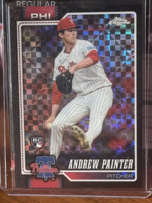 Topps Chrome 2026 Philadelphia Phillies Andrew Painter X-Fractor Black /10