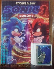 Album + Stickers Sonic 3 Full Set Editorial Woow Stickers