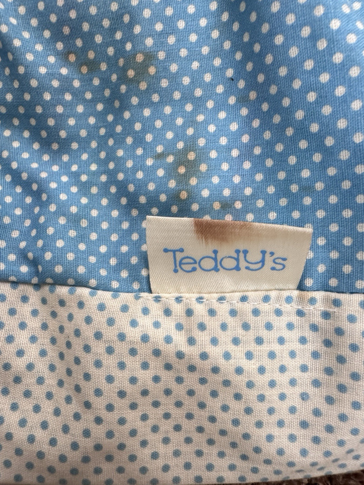 36" Vintage 1982 Teddy Beddy Bear Nursery Crib Bedding Soft Wall Hanging/ GUC