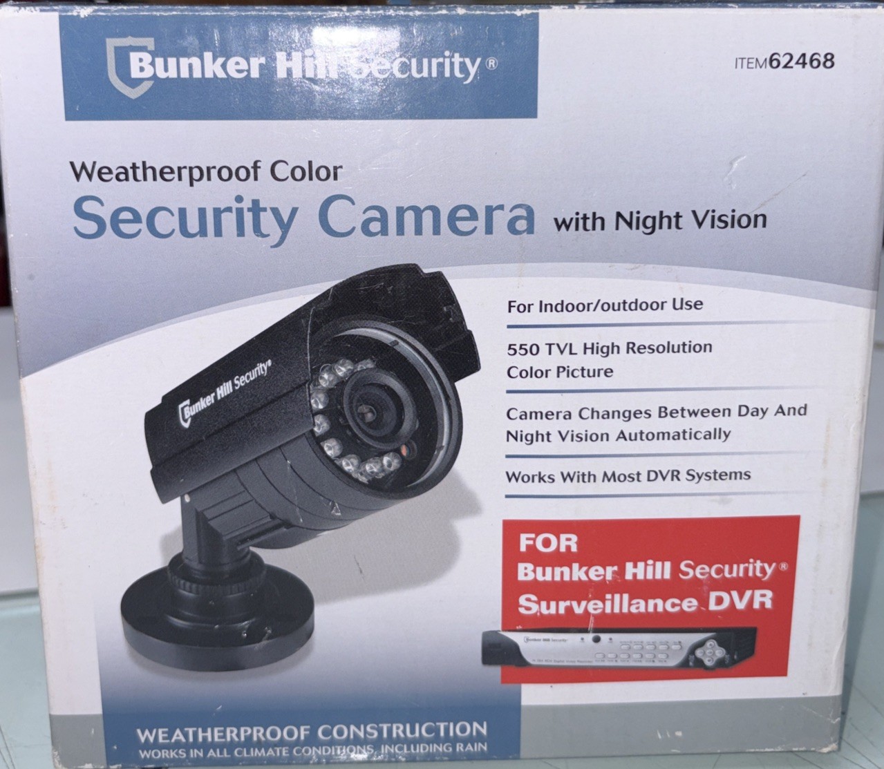 Bunker Hill Security Weatherproof Color Security Camera with Night Vision 62468