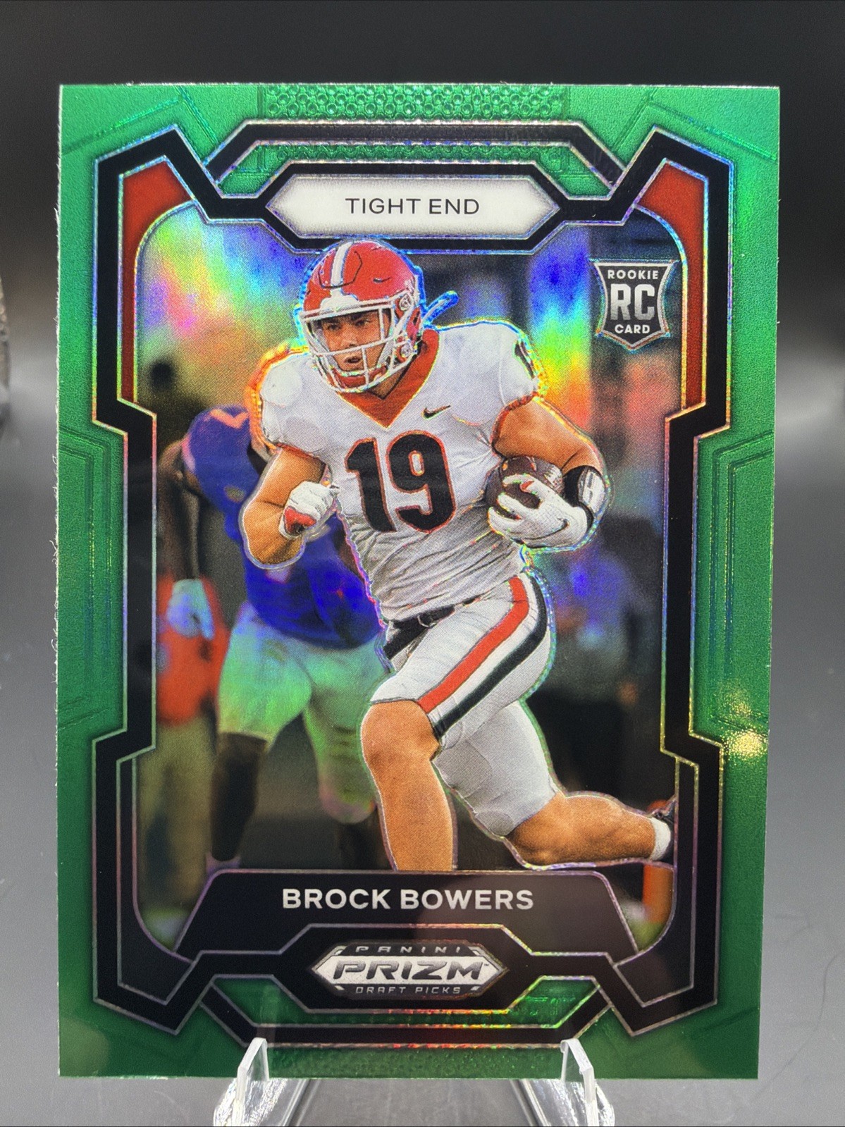 2024 Panini Prizm Draft Picks - Green Prizm #107 Brock Bowers (RC) Bulldogs