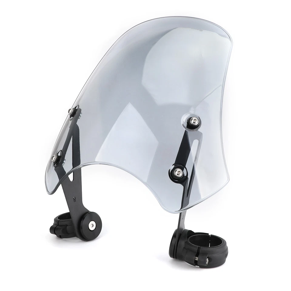 ABS Motorcycle Windscreen Windshield for Harley Dyna Softail Models Gray #3 Foto 3 de 4