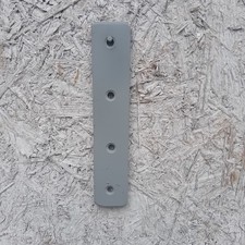 4x 5" / 13cm Long x 25mm Wide x 3mm Grey Metal Joining Strips for DIY Tasks. New