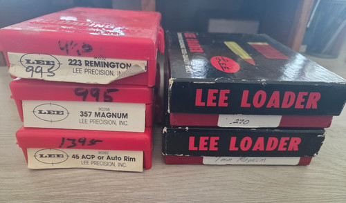 LEE LOADER Reloading Classic Die Sets Your Choice of .45 .223 .357 .270 7mm