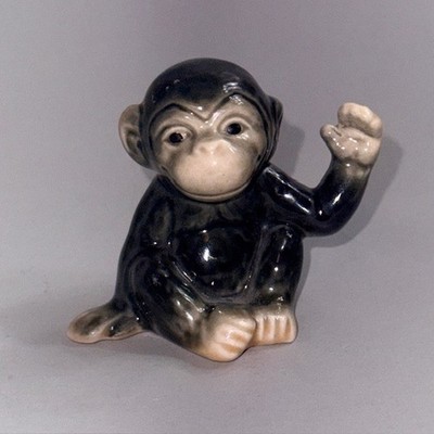 Vintage Goebel Hummel Monkey Figurine West Germany Antique Ape Chimp Baby