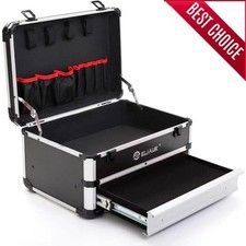 Hard Case Tool Organizer Storage Toolbox with Drawers Portable Carrying Case US