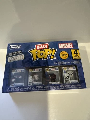 Funko Bitty Pop!: Marvel's  Spider-Man 4-Pack W/B & W Spiderman CHASE