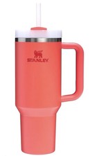 STANLEY Quencher H2.0 Tumbler with Handle and Straw 40 oz | Insulated Hot Coral