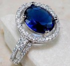 3CT Heat Treated Kyanite 925 Solid Sterling Silver Ring Sz 6 U2-7 — photo 2