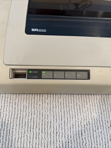 Sears SR2000 Dot Matrix Printer Model 161.32400650 w/ Cables – Tested - Picture 4 of 18