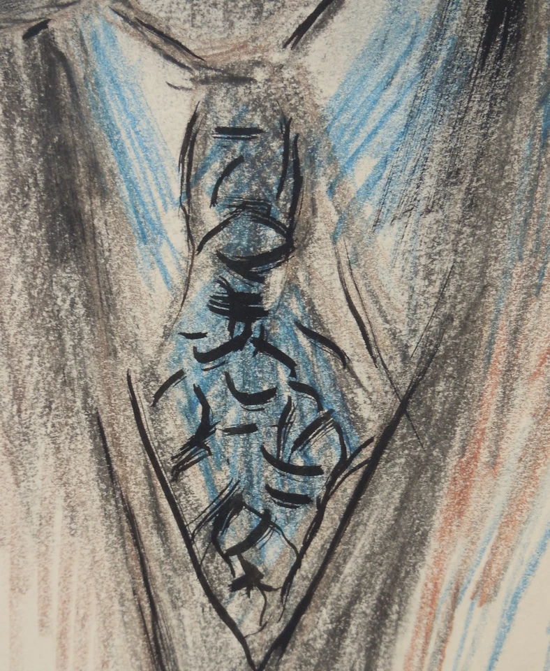 David Burliuk 1882-1967 Retrato Original de Poeta Foto 4 de 4