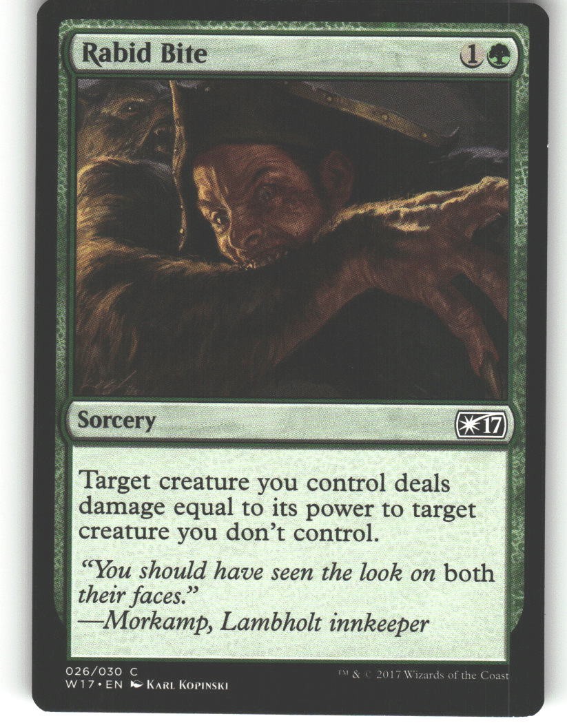 Rabid Bite - Welcome Deck 2017 - MTG - Common - #26 - NM