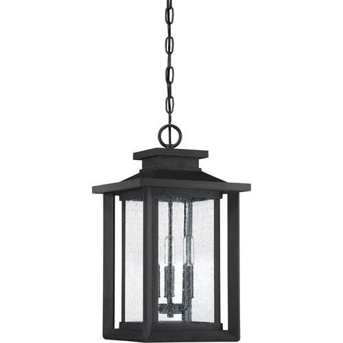 Wakefield - 3 Light Outdoor Hanging Lantern made with Coastal Armour-Earth Black - Picture 3 of 6