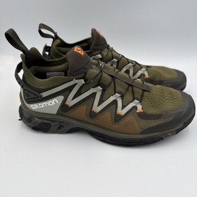 Salomon XT-RUSH Olive/Peat  Vibrating Orange Shoes - Size: 7.5 Men