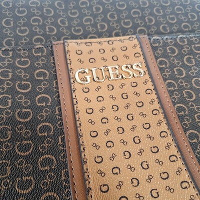 Guess Signature Logo Suma Travel Backpack School/Work Brown  display picture 2