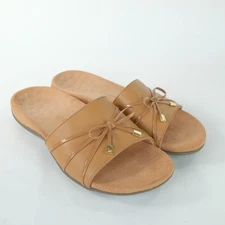 Vionic Bella Slide Sandals Camel Women's Size 9 (Wide) *GREAT COND!