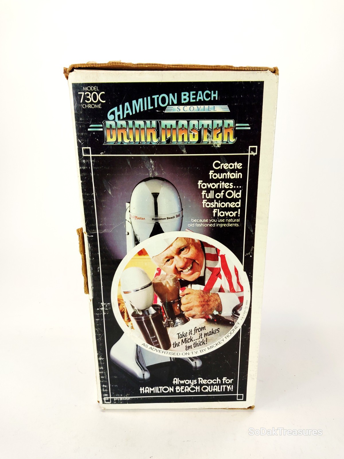 NIB Vintage Hamilton Beach Drinkmaster 730C Chrome