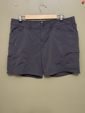 Carhartt Women's Straight Fit Force Madden Cargo Shorts Gray Woman Size 16