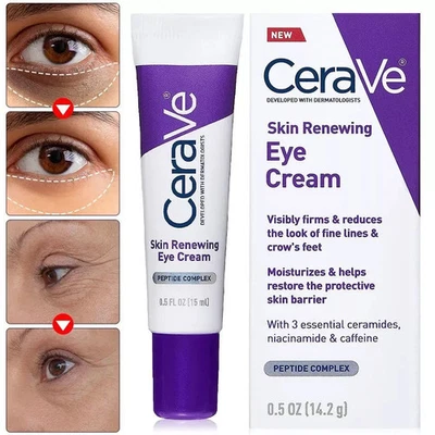 Cerave Anti-Aging Eye Cream for Wrinkles with Caffeine and Hyaluronic Acid 15ml