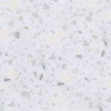 Arctic Frost White Solid Surface Acrylic Worktop (T) 2cm (L) 155cm (W) 31cm