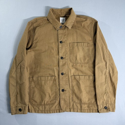 #ad Gap Chore Jacket Men’s M Tan 3 Pockets Cotton Barn $30.00