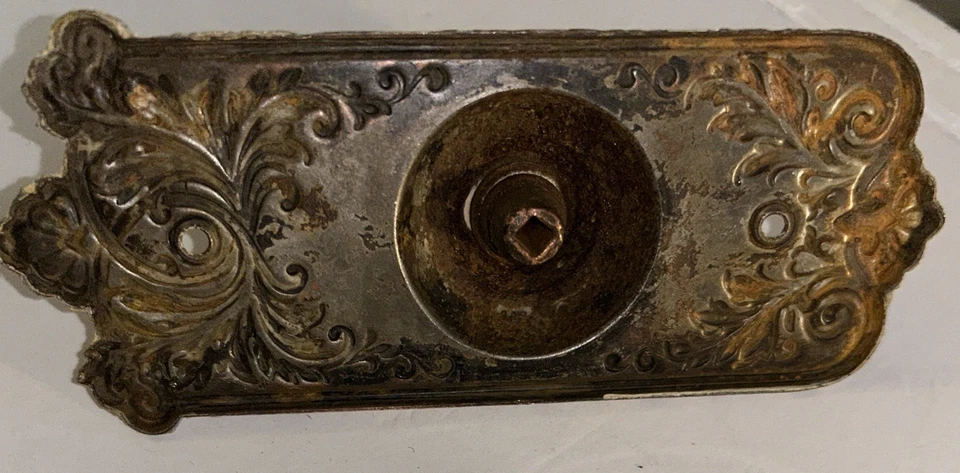 Antique Victorian Twist Doorbell Turn 1899 Bell Ringer Through the Wall or Door - Image 3 of 4