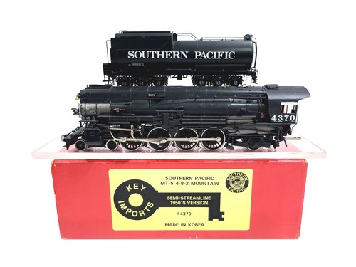 Key Imports SP MT-5 4-8-2 Mountain Southern Pacific #4370 HO Messingmodell | Zustand: Used
