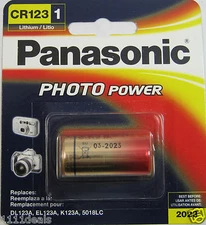 Panasonic Lithium CR123 CR123A 123 Photo Battery x 1