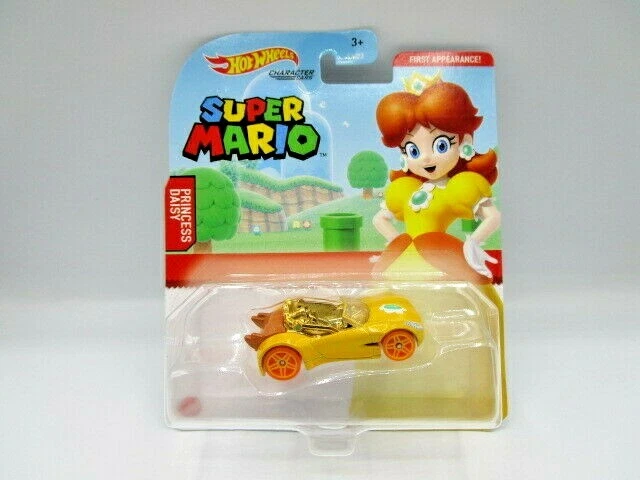 Hot Wheels Super Mario Character Cars Princess Daisy Diecast Car