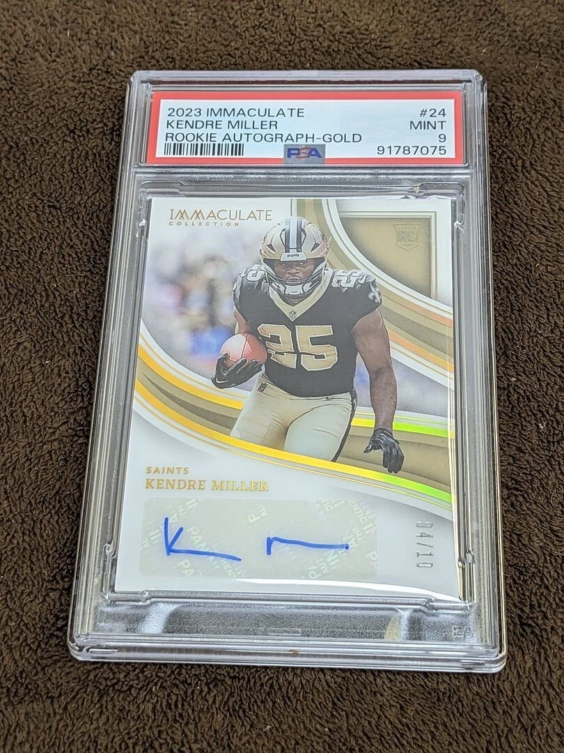 Kendre Miller Panini Immaculate Collection Rookie Autographs #24 Gold