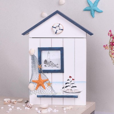 Mediterrane Stil Schlüsselkasten Schlüsselbox Schlüsselschrank Holz Key