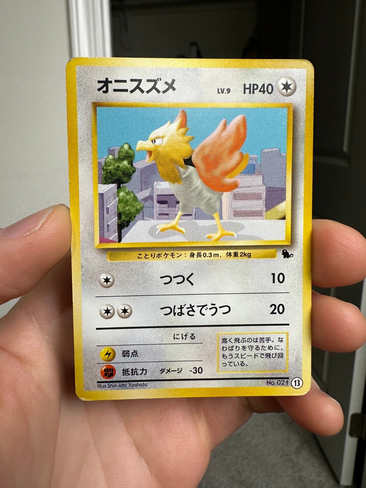 Spearow No.021 #13 VHS Intro Pack Japanese Pokemon Card Squirtle Deck 