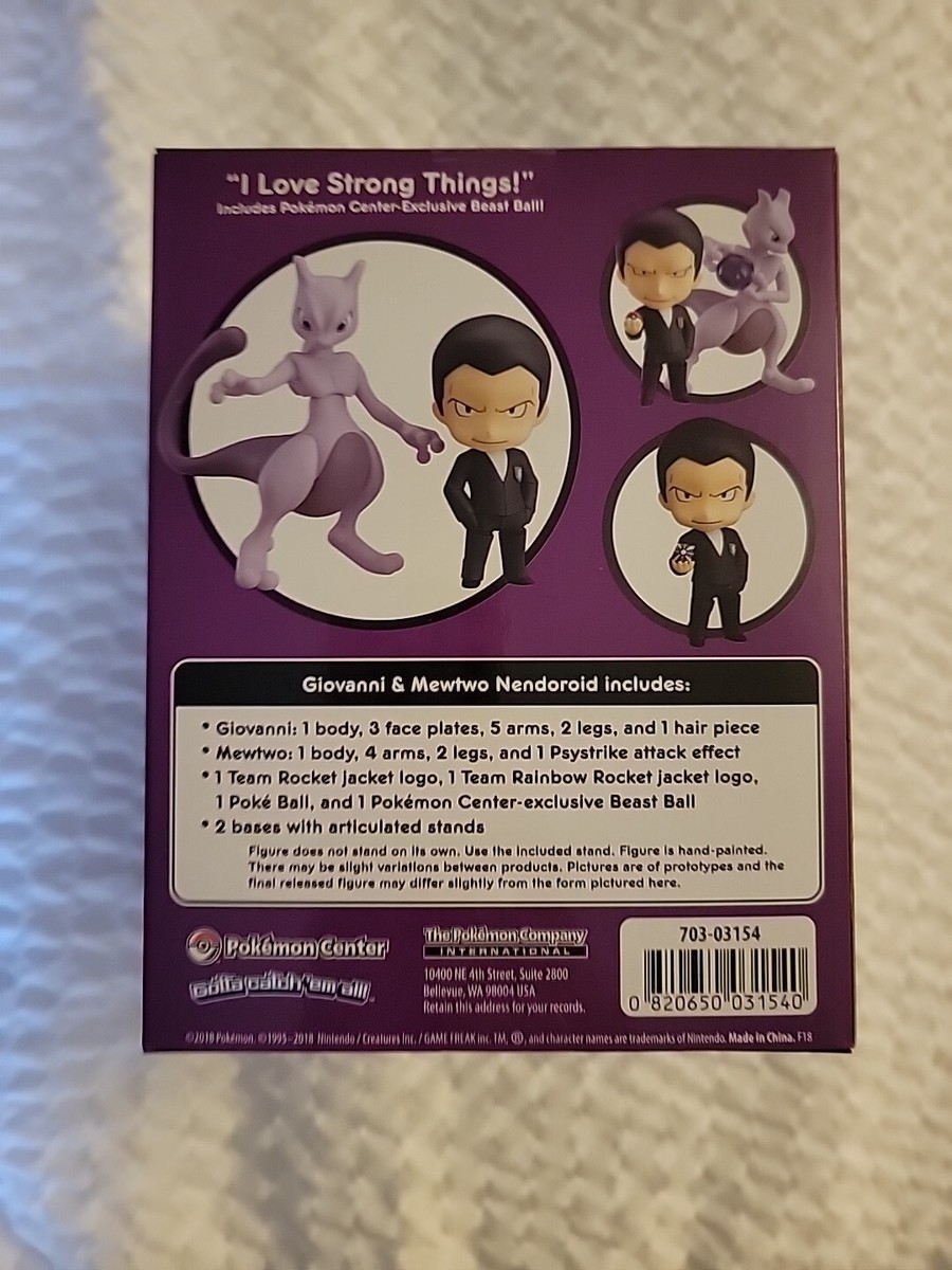 Pokémon Center Nendoroid 875 Pokémon Giovanni & Mewtwo posable