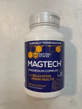 Natural Stacks MagTech Magnesium Supplement 90 vegan capsules
