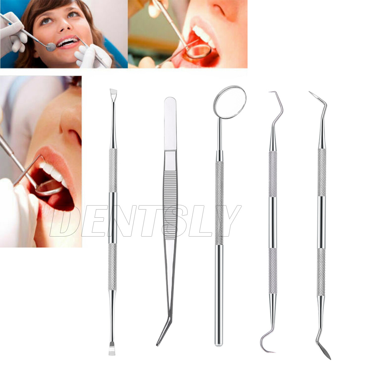 Juego de herramientas de limpieza de dientes dentales Instrumentos bucales