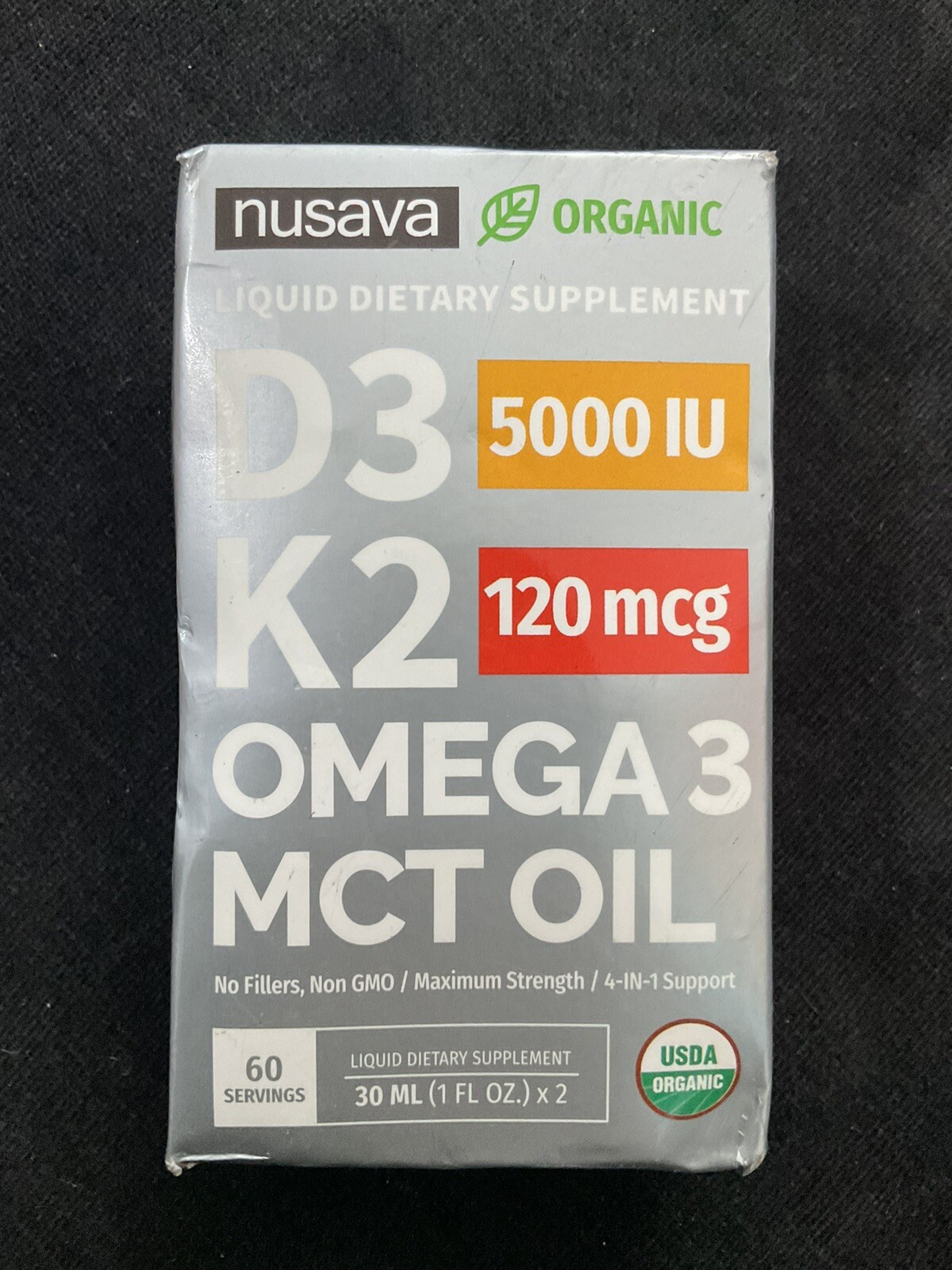 Nusava Organic D3 K2 Omega 3 MCT Oil 1 fl oz 2 Bottles eBay